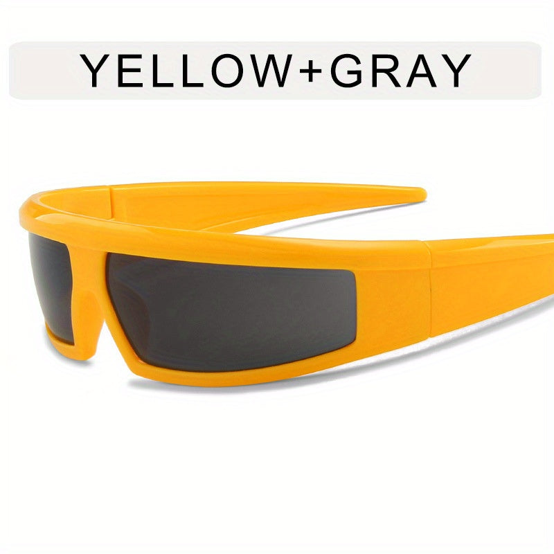 Y2K Cyberpunk Sunglasses UV400 Mirror Lens Glasses