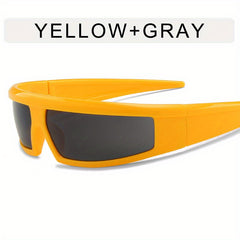 Y2K Cyberpunk Sunglasses UV400 Mirror Lens Glasses