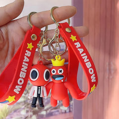 Rainbow Horror Friends Action Figures Keychain Backpack Ornament