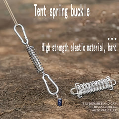 Outdoor Tent Spring Wind Rope Buckle Stainless Steel Awning Fixing