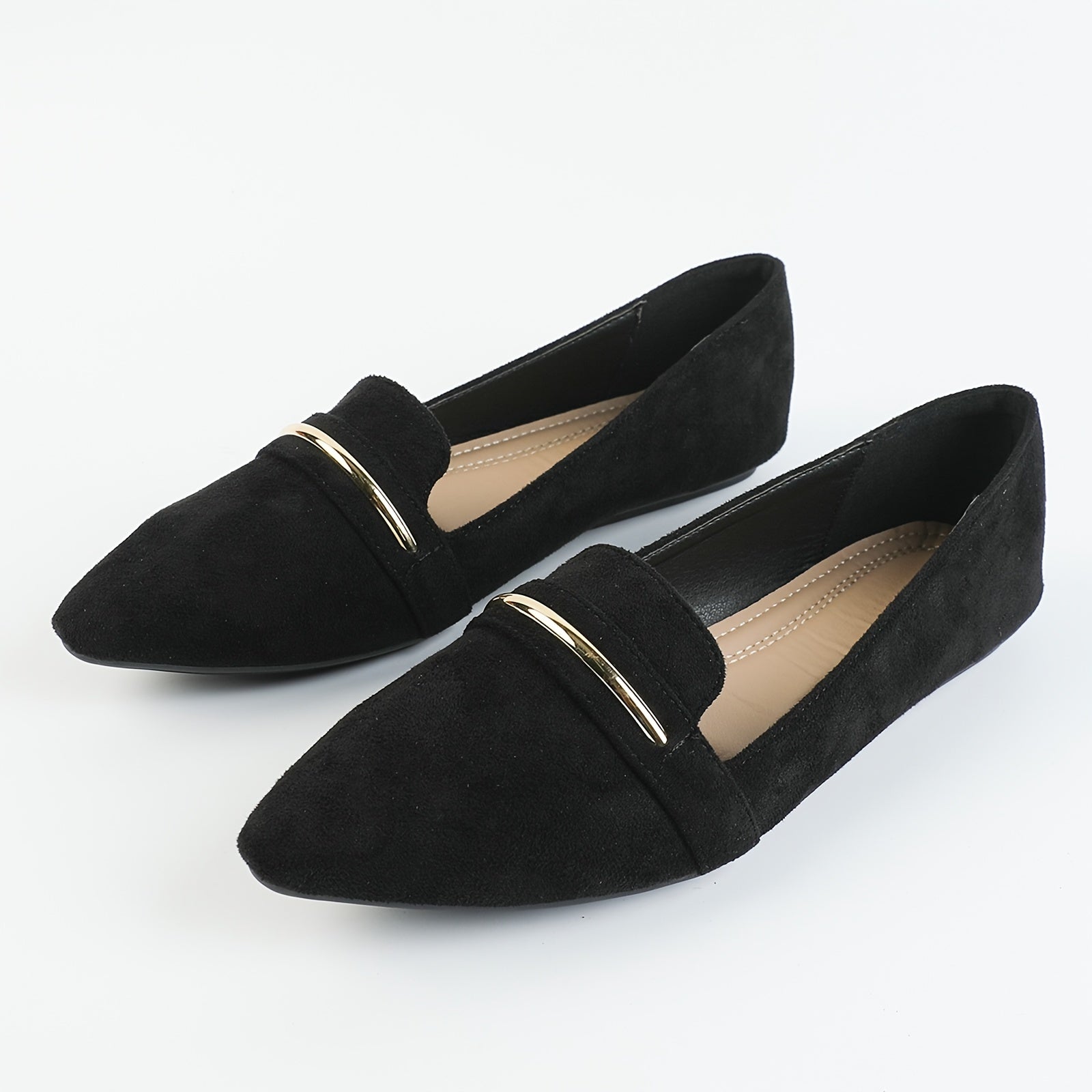 Women's Pointed Toe Ballet Flats Soft Sole Slip On Shoes Casual Walking