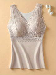 Lace Tank Top V Neck Slim Fit Lingerie
