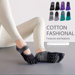 Cut Out Toe Ankle Non Slip Yoga Pilates Socks for Women