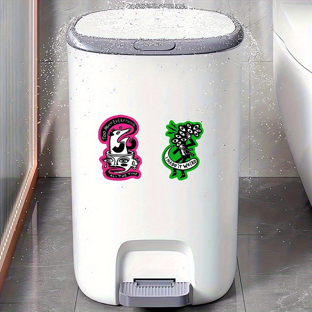 Anxiety & Burden Negative Rat Brain Vinyl Decals, Mixed Colors