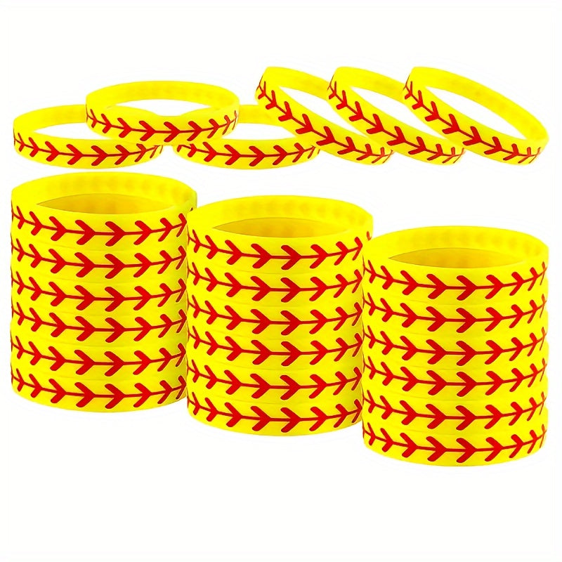 15 Pcs Rubber Wristband Sports Silicone Bracelets