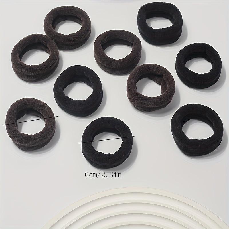 10pcs Thickened Hair Tie High Elasticity Hair Rope Ponytail Holder Accessories