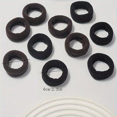 10pcs Thickened Hair Tie High Elasticity Hair Rope Ponytail Holder Accessories