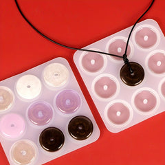 Silicone Pendant Molds for Jewelry Keychain Epoxy Resin Necklace Stone Molds