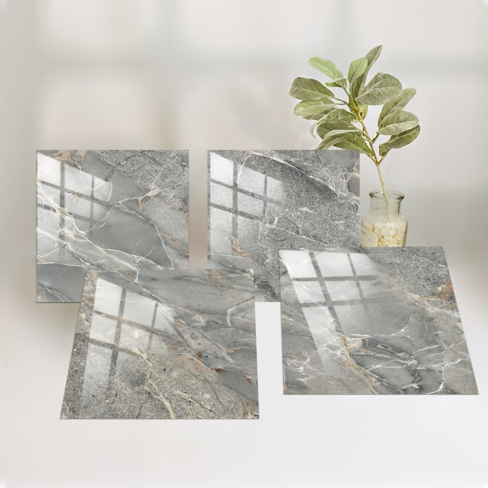 10pcs Marble Tile Stickers Waterproof Decorative Marble Stickers