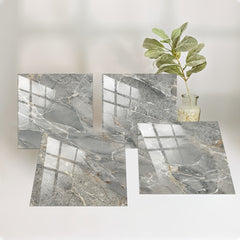10pcs Marble Tile Stickers Waterproof Decorative Marble Stickers