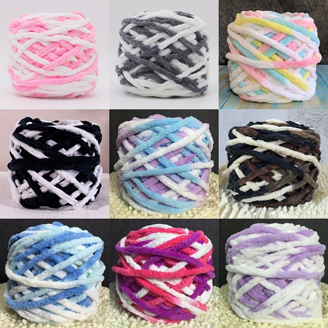 Hand Woven Ice Chunky Yarn Hook Shoe Seat Cushion Diy Woven Scarf
