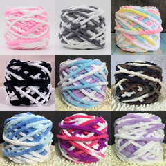 Hand Woven Ice Chunky Yarn Hook Shoe Seat Cushion Diy Woven Scarf