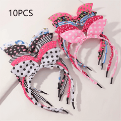 10pcs Bow Hair Hoop Kids Accessories