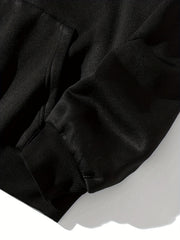 Halloween Skull Print Hooded Sweatshirt Women's Warm Sporty Top