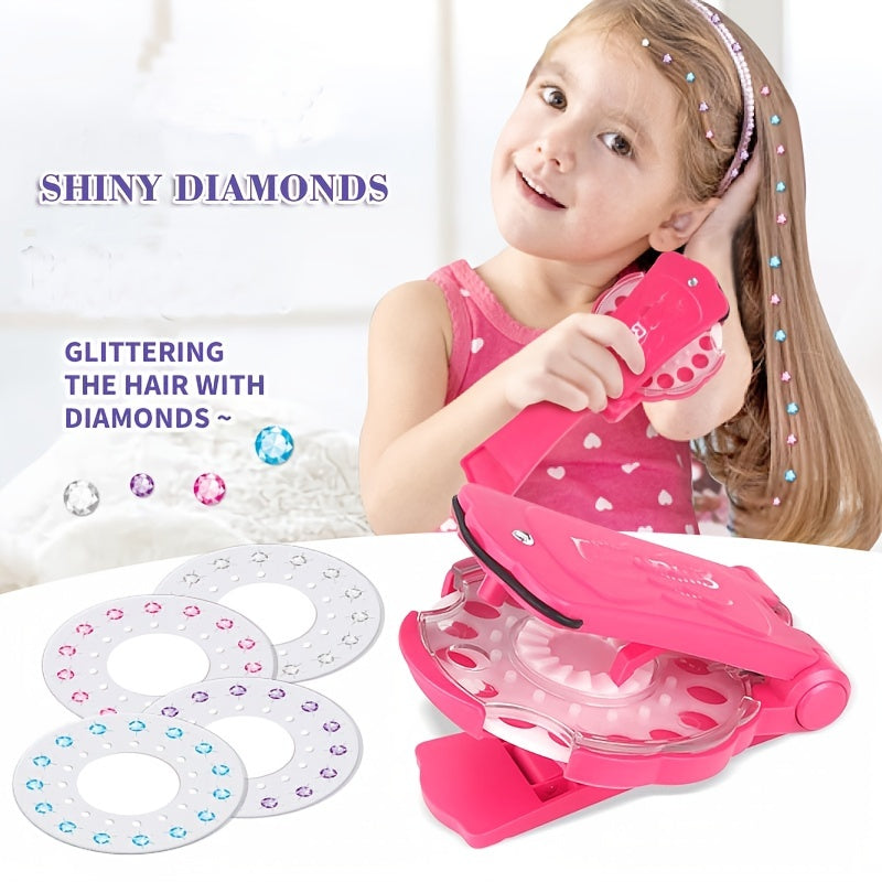 180PCS Diamond Toy Set DIY Girls Hair Styling Tool & Refill Set