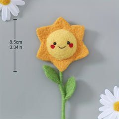Sunflower Wool Felt Poking Diy Material Bag Needle Felting Gift