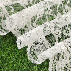 Lace Mesh Hair Scarf for Brides at Weddings
