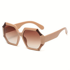Y2K Large Polygon Sunglasses UV400 Sun Shades