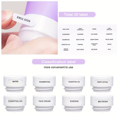20 Pcs Leak Proof Silicone Travel Bottles Set - TSA Approved Toiletry Containers