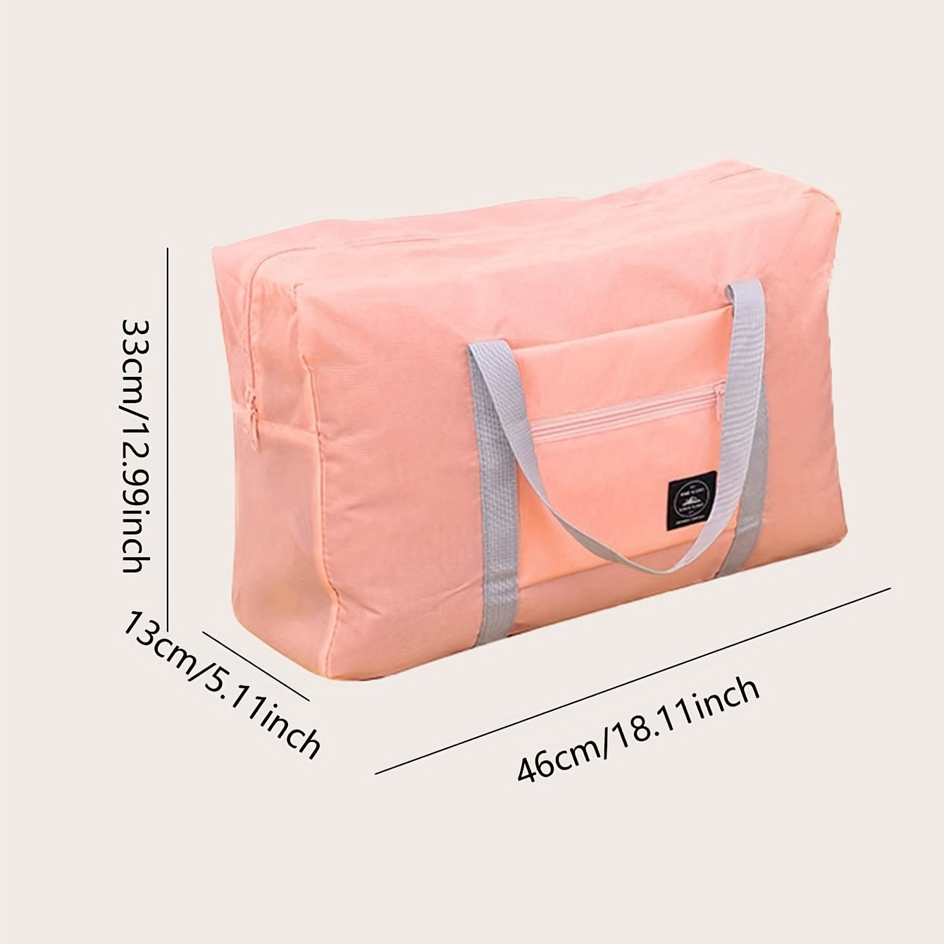 Large Capacity Foldable Carry on Bag Nylon Durable Portable Sport Gym Handbag