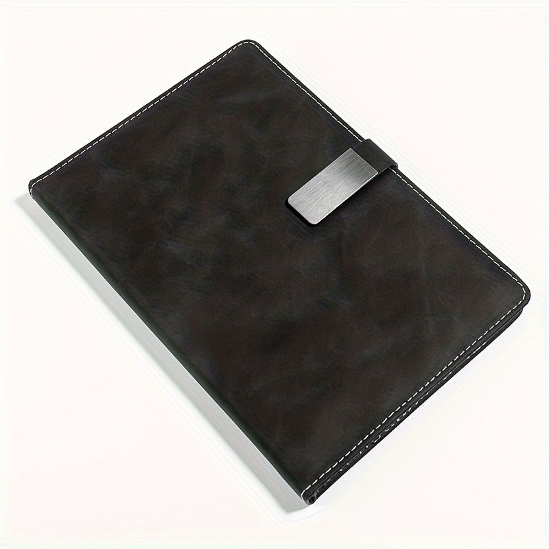 Soft Faux Leather Notebook with Buckle for Home Office and Study Room