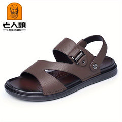 LAORENTOU Men's Beach Sandals Quick Drying Non-Slip Comfy Slides