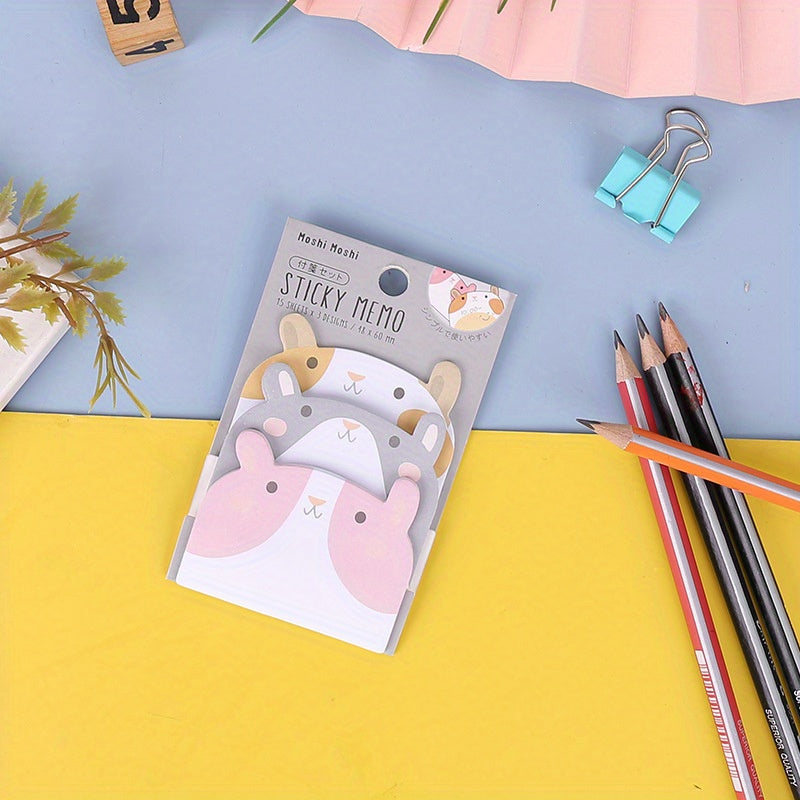 Cartoon Animal Sticky Notes 45 Sheets