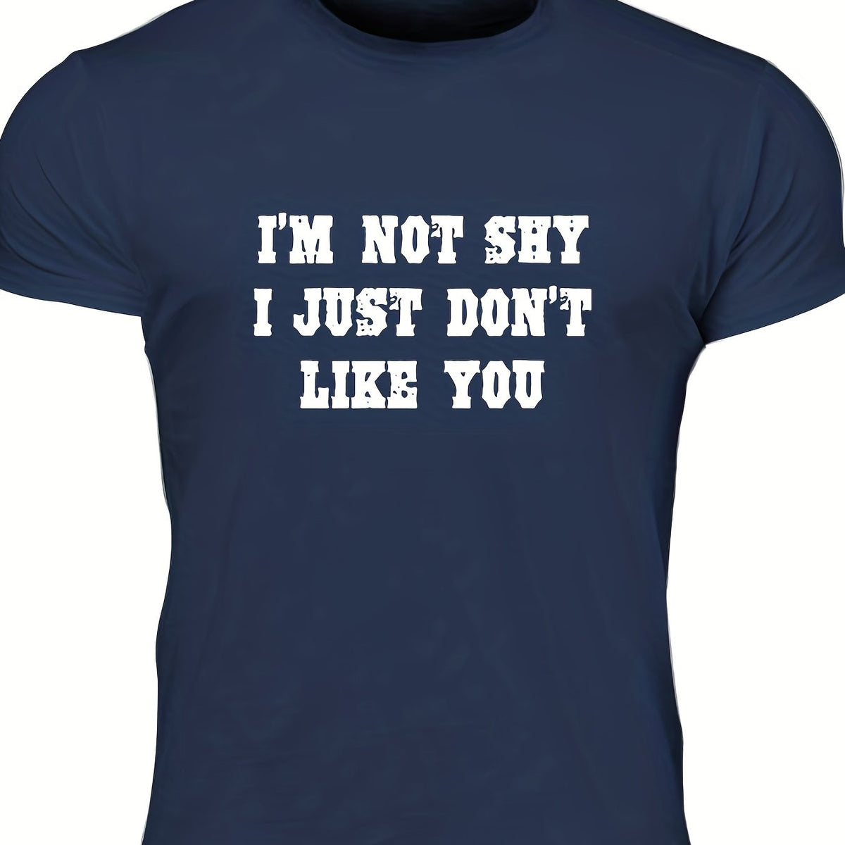 Bold & Unapologetic Men's Letter Print T-shirt for Summer