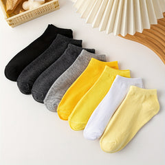 8 Pairs Women's Soft Low Cut Ankle Socks Lightweight Stockings & Hosiery