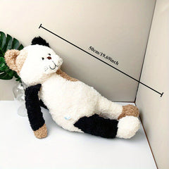 Flower Cat Plush Toy with Pockets