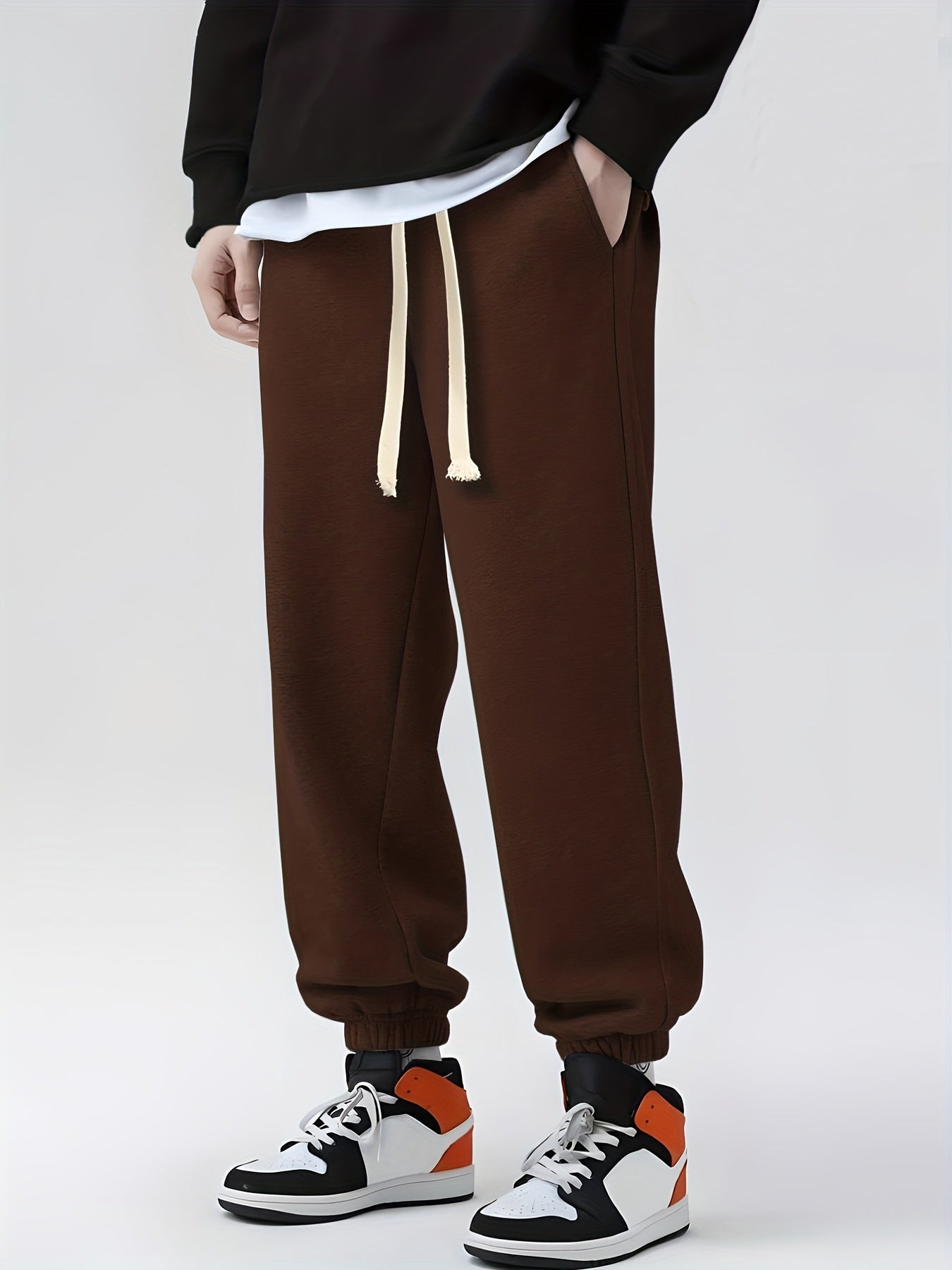 Men's Drawstring Sweatpants Loose Fit Joggers Spring Autumn