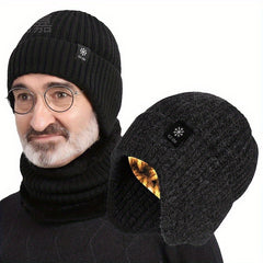 Men's Winter Knitted Hat with Ear Protection