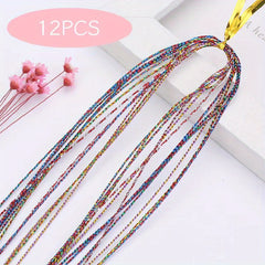 Y2K Luminous Hair Rope Rainbow Hair String
