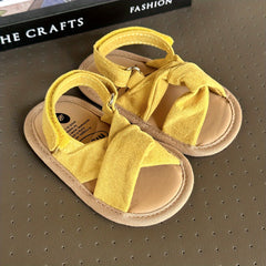 Comfy Baby Girls Sandals Lightweight Non Slip Walking Shoes For Infants