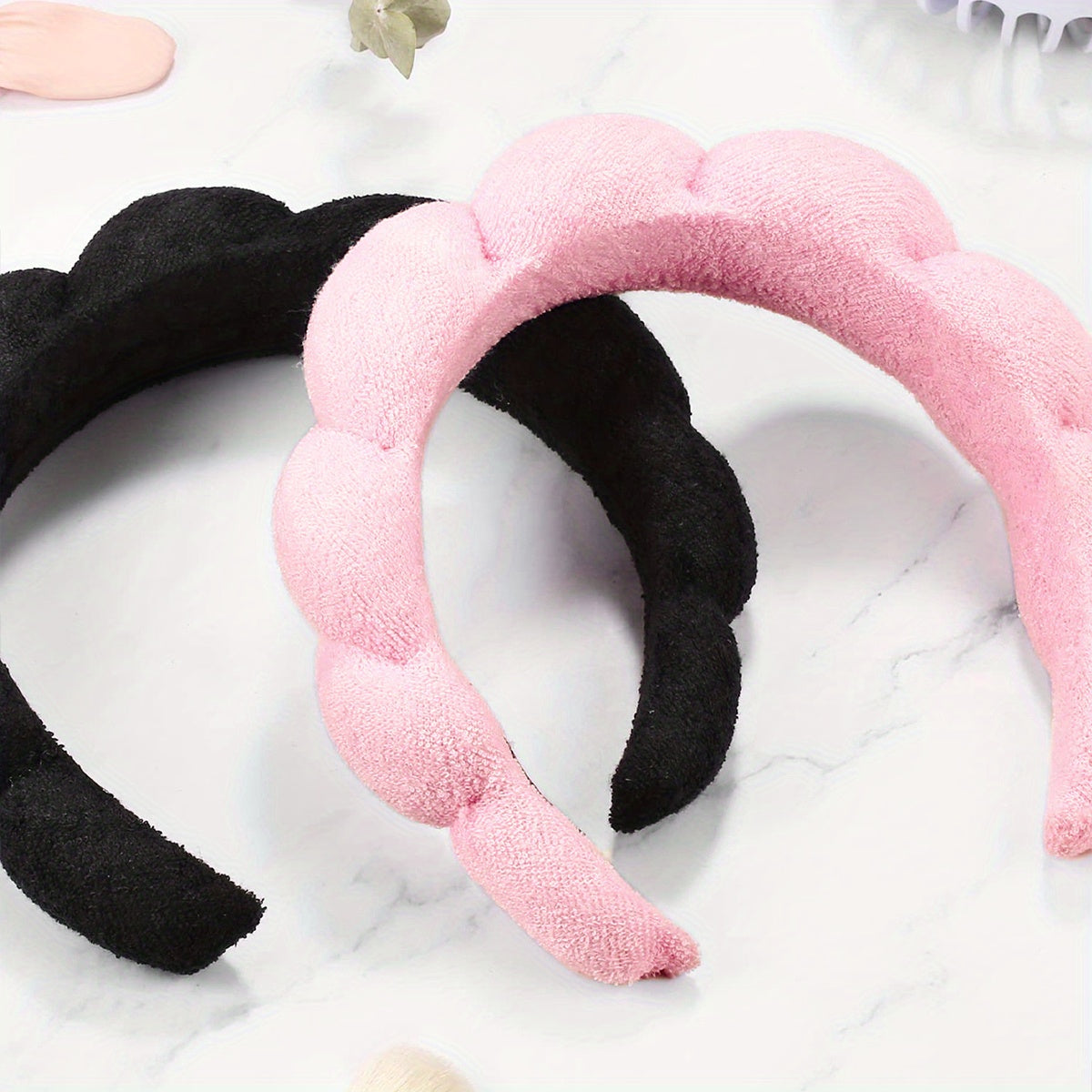 2pcs Sponge Head Hoop For Wash Face or Facial Style Headband
