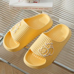 Men's Cartoon Cat Slippers Soft Indoor Outdoor Summer Slippers