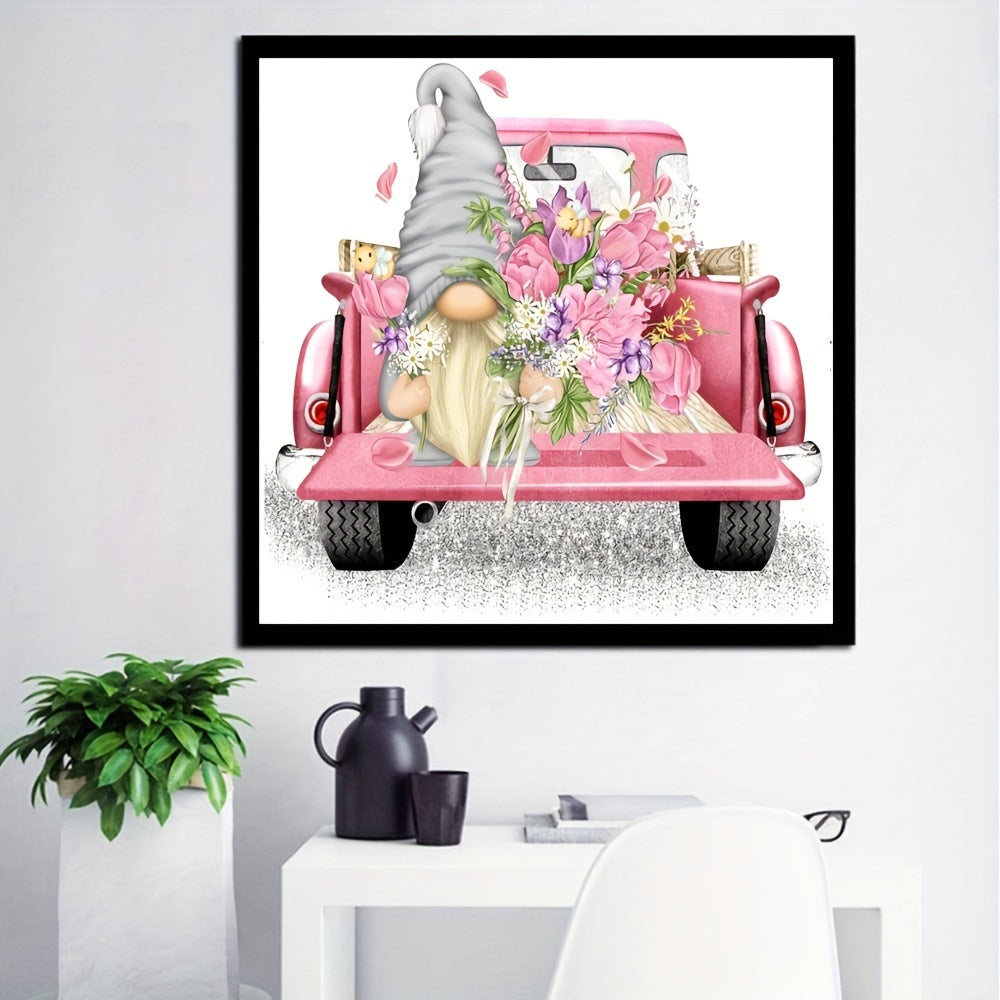 Gnome Truck Diamond Painting Kit 5D Art Home Decor 19.81 x 19.81 cm