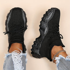 Women's Lace-Up Sports Shoes Lightweight Sock Shoes