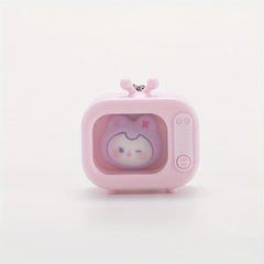 Mini TV Shape LED Cartoon Keychain Ornament for Home and Car