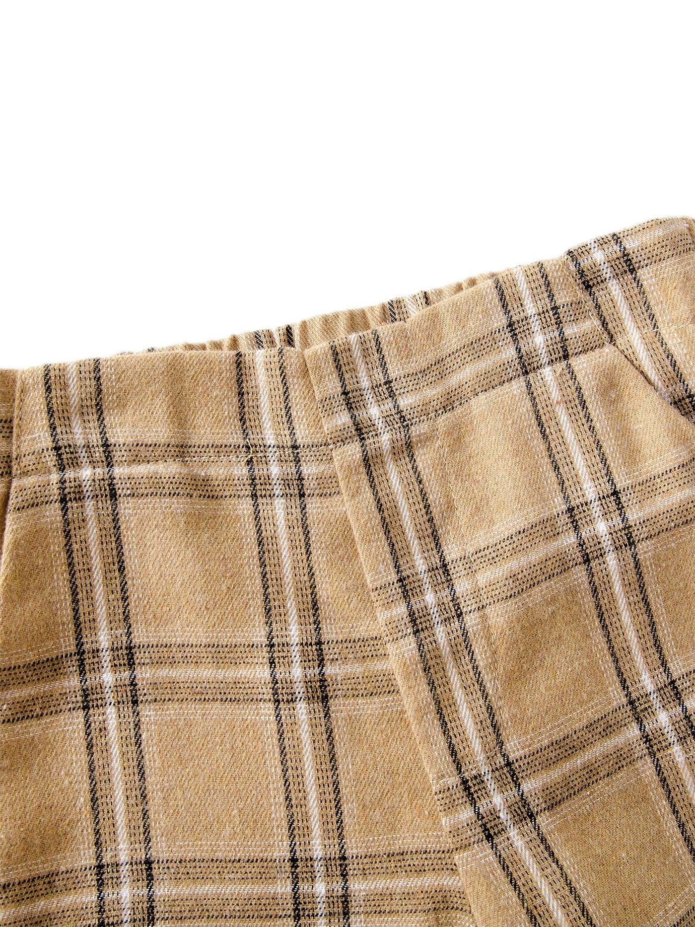 Girls Plaid Trousers, Casual Style