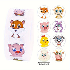 500pcs Animal Zoo Sticker Labels for Encouraging & Gift Wrapping