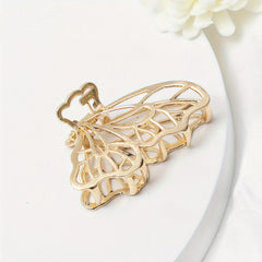 Mini Metal Hair Claw Hollow Shark Claw Back Head Clip Hair Accessories