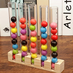 Wooden Bead Counting & Recognition Puzzle Toy