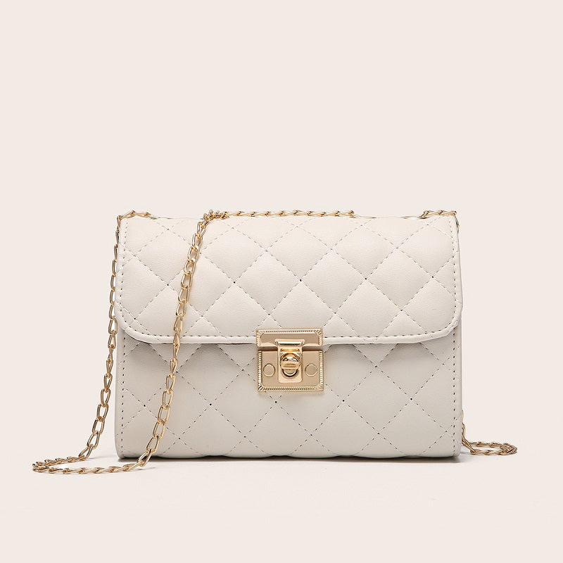 Quilted Crossbody Bag Chain Clutch Shoulder Bag Satchel