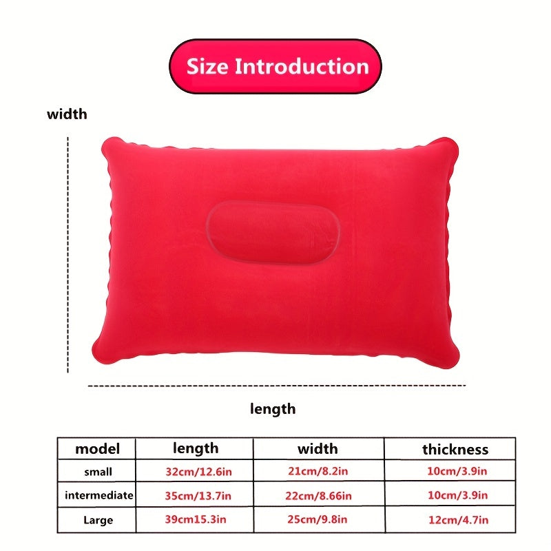 1pc Inflatable Square Pillow for Travel Camping Holiday