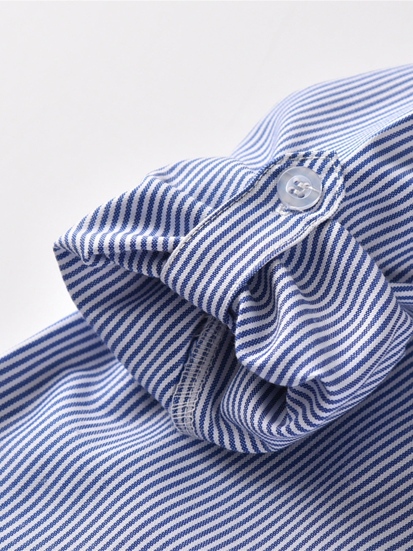 Boys Striped Shirt & Suspender Pants Set