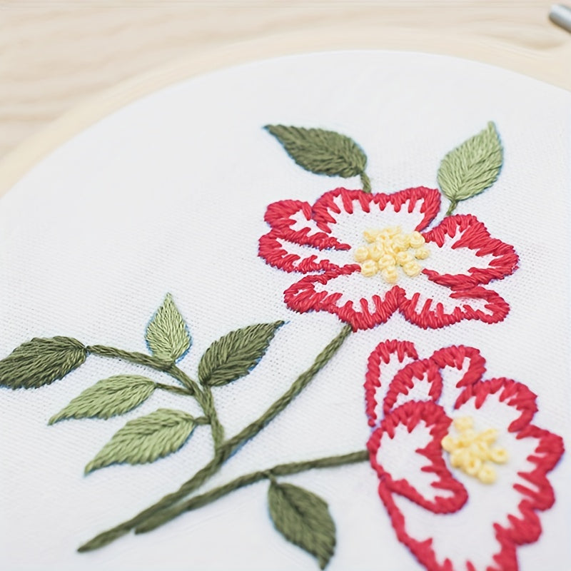 European Plant Pattern Embroidery DIY Material Package Gift