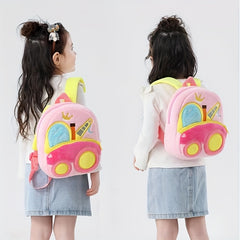 Excavator Dump Truck Style Plush Backpack for Kids