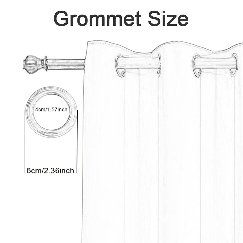 Stylish Solid Curtain for Sliding Doors and Balconies - Home Decor