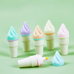6pcs Portable Sweet Cone Fluorescent Marker Pen